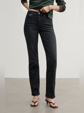 AYR The Lala Jeans Faded To Black Size 28